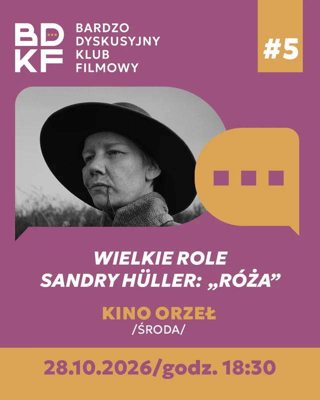 Plakat filmu Bardzo Dyskusyjny Klub Filmowy: Wielkie role Sandry Hüller - Róża (seans i dyskusja)